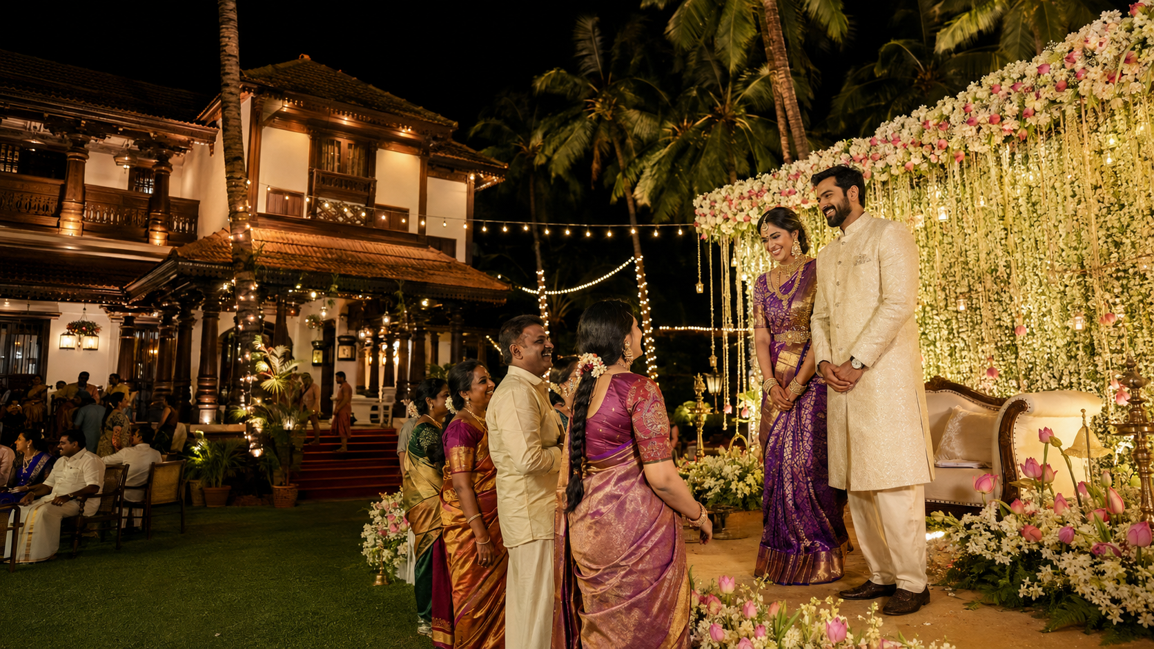 Grand Evening Wedding Reception