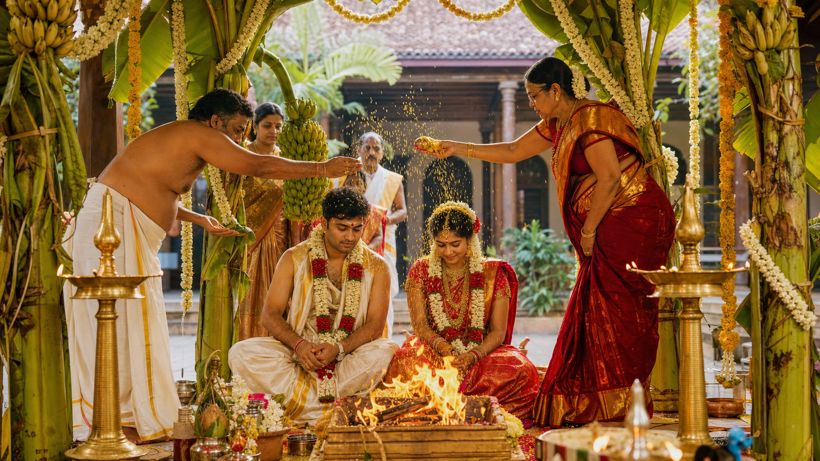 Sacred South Indian Wedding Muhurtham