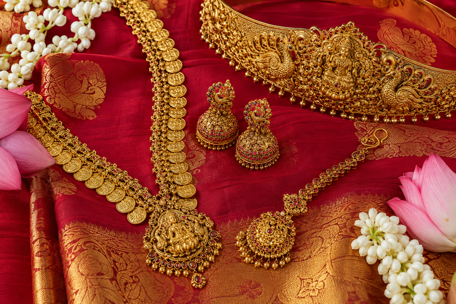 South Indian Temple Gold Jewelry